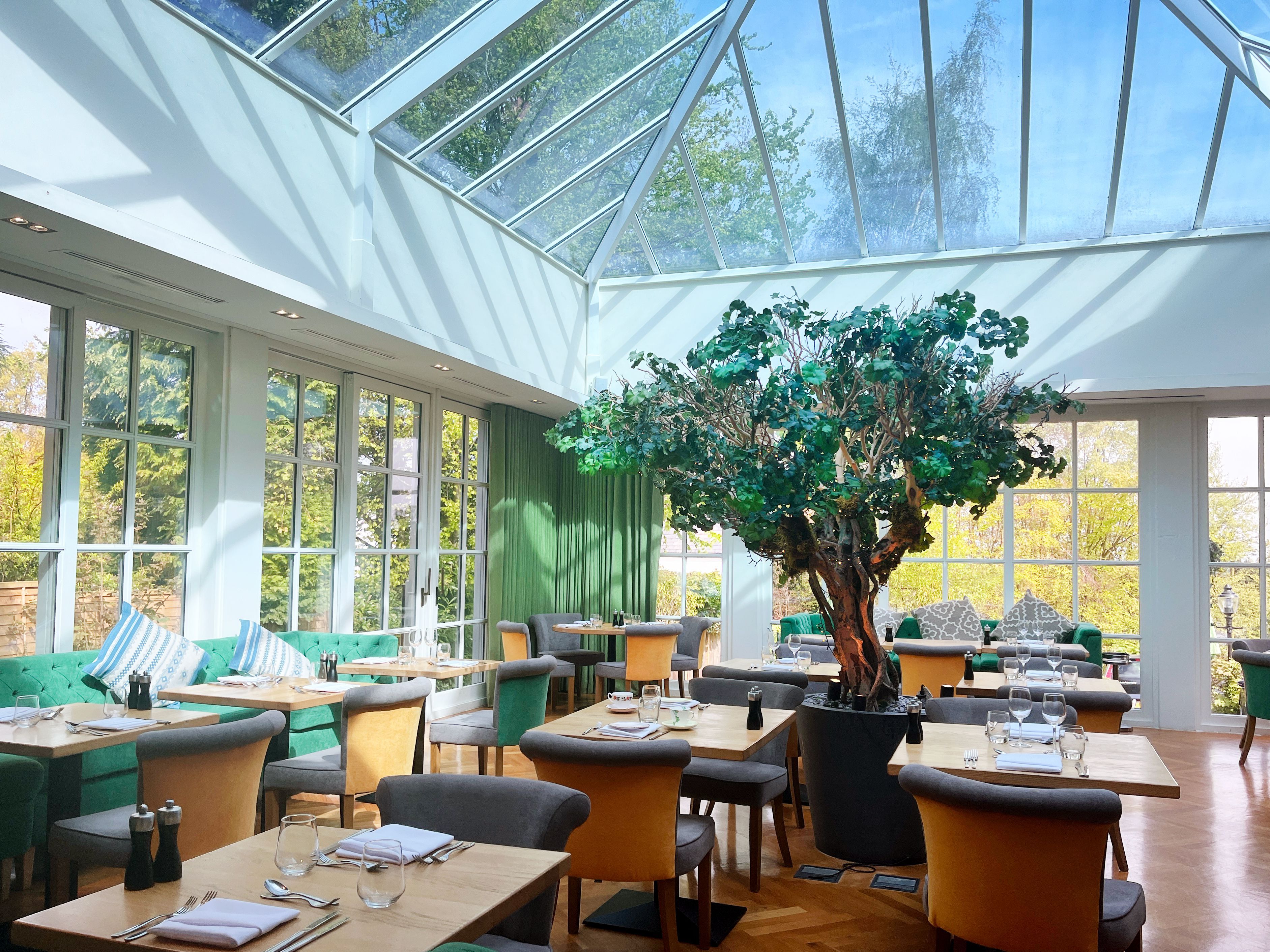 A Sunny dining Room at JW Lees Alderley Edge Hotel